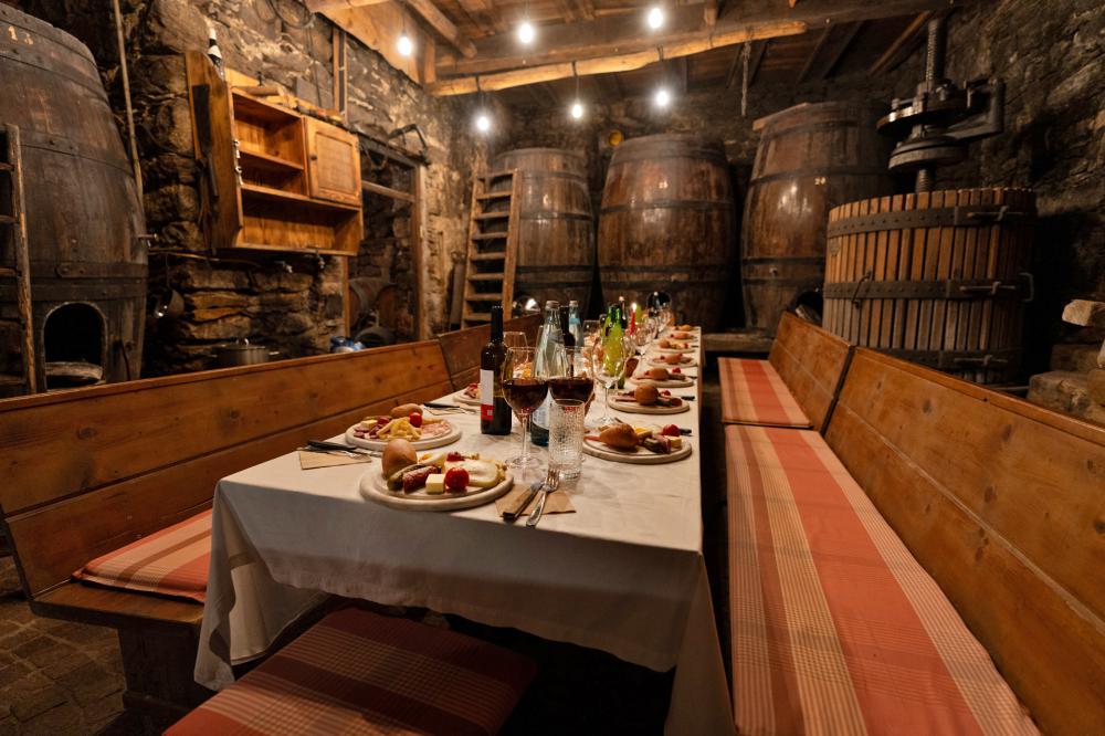 Wine tastings in our traditional wine cellar